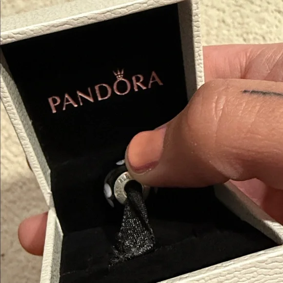 Pandora Silver and Purple Charm Bracelet - Picture 4 of 5